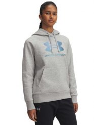 Under Armour Bluza polarowa w kolorze szarym rozmiar: L. Szare bluzy z kapturem damskie Under Armour, l, z polaru. Za 196.24 zł.