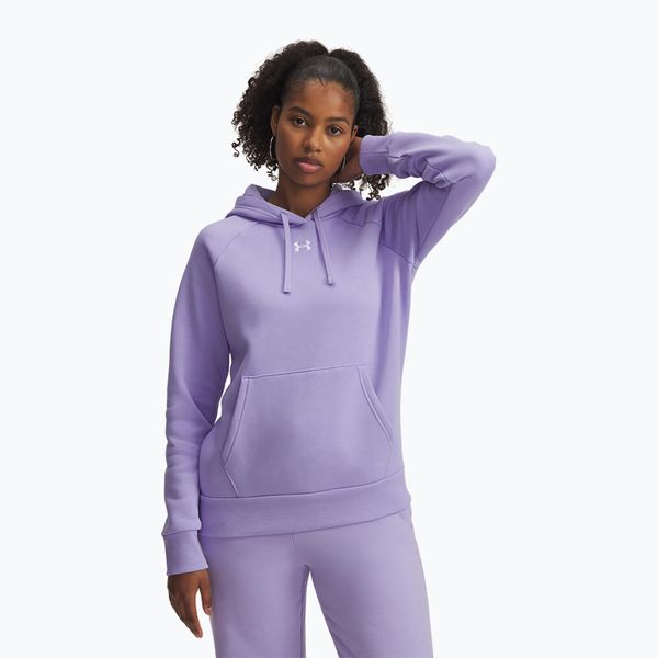 Bluza Under Armour Rival Fleece Hoodie. Fioletowe bluzy bez kaptura damskie Under Armour. Za 199.99 zł.