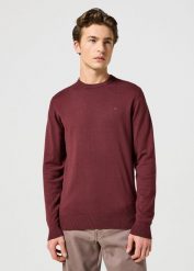 WRANGLER MĘSKI SWETER KNIT SWEATER DAHLIA 112357203 W8F2016299. Swetry męskie Wrangler, m, bez wzorów, bez kołnierzyka. Za 199.99 zł.