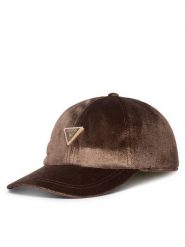 Guess Czapka z daszkiem AW5630 POL01 Brązowy. Brązowe czapki z daszkiem damskie Guess, z aplikacjami, z poliesteru. Za 154.99 zł.