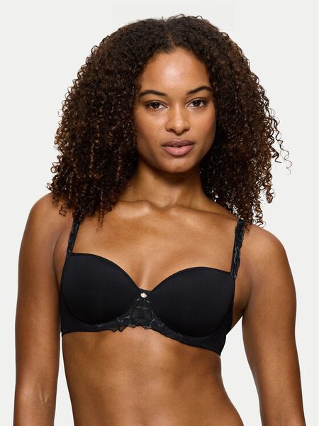 Triumph Biustonosz z fiszbiną Wild Azalea 10219858 Czarny. Czarne biustonosze Triumph, bez wzorów, z syntetyku. Za 199.99 zł.