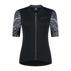 Koszulka rowerowa damska Rogelli Liquid. Czarne topy sportowe damskie Rogelli, l, bez wzorów, z materiału, bez ramiączek. Za 214.00 zł.