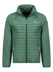 Geographical Norway Kurtka polarowa "Touro" w kolorze zielonym rozmiar: L. Zielone kurtki męskie Geographical Norway, l, bez wzorów, z polaru, bez kaptura. Za 160.96 zł.