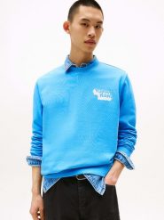 TOMMY JEANS Bluza w kolorze błękitnym rozmiar: M. Niebieskie bluzy bez kaptura męskie Tommy Jeans, m, z bawełny. Za 179.95 zł.