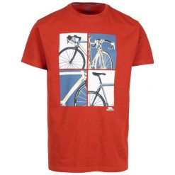 T-shirt Męski Rower Chowder. Niebieskie t-shirty męskie Trespass, l, bez wzorów, bez kołnierzyka. Za 64.99 zł.