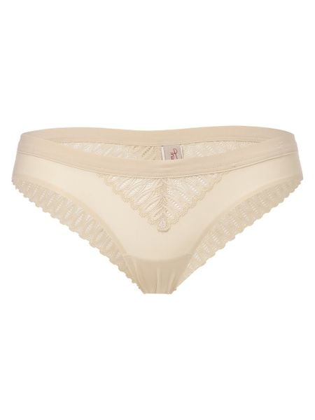 Triumph figi brazylijskie Kobiety Sztuczne włókno beżowy, 38. Brązowe figi damskie Triumph, bez wzorów, z koronki. Za 119.95 zł.