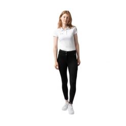 Termoaktywne legginsy jeździeckie damskie z pełnym gripem Horze Mira. Czarne bielizna termoaktywna damska HORZE, l, bez wzorów, z materiału. Za 371.50 zł.