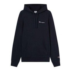 Męska Bluza Z Haftowanym Logo Na Piersi. Niebieskie bluzy z kapturem męskie CHAMPION, l, z bawełny. Za 301.99 zł.
