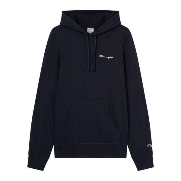 Męska Bluza Z Haftowanym Logo Na Piersi. Niebieskie bluzy z kapturem męskie CHAMPION, l, z bawełny. Za 301.99 zł.