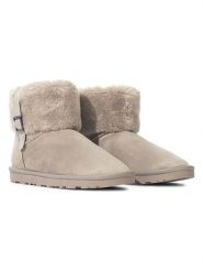 ISLAND BOOT Botki zimowe "Valley" w kolorze beżowym rozmiar: 39. Brązowe botki damskie Island Boot, na zimę, bez obcasa, bez zapięcia. Za 158.10 zł.
