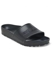 Birkenstock Klapki "Barbados" w kolorze czarnym rozmiar: 38. Czarne klapki damskie Birkenstock, bez wzorów, bez obcasa. Za 158.10 zł.