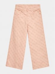 Guess Jeansy J3YB06 WE620 Różowy Relaxed Fit. Czerwone spodnie dziewczęce Guess, z bawełny. Za 289.99 zł.