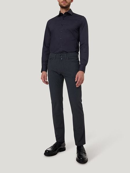 Pierre Cardin Spodnie w kolorze granatowym rozmiar: W36/L32. Niebieskie spodnie materiałowe męskie Pierre Cardin, z aplikacjami, z materiału, klasyczne. Za 152.83 zł.