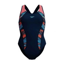 Damski Jednoczęściowy Kostium Kąpielowy Placement Laneback. Niebieskie stroje jednoczęściowe damskie Speedo, bez wzorów. Za 236.99 zł.