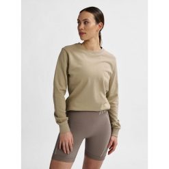 Bluza damska Hummel Active. Brązowe bluzy bez kaptura damskie HUMMEL, bez wzorów, bez ramiączek, bez kaptura. Za 217.00 zł.