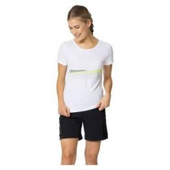 Koszulka z krótkim rękawem damska ODLO F-Dry Ridgeline T-Shirt Crew Neck. Białe bluzki damskie Odlo, m, bez wzorów, sportowe, bez kołnierzyka, bez ramiączek. W wyprzedaży za 155.00 zł.
