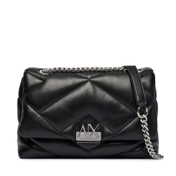 Torebka Armani Exchange. Czarne listonoszki damskie Armani Exchange, bez wzorów, bez dodatków. Za 704.99 zł.
