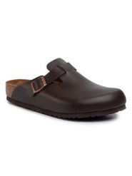 Birkenstock Klapki Boston 60101 Brązowy. Brązowe klapki i japonki męskie Birkenstock, ze skóry. Za 499.99 zł.