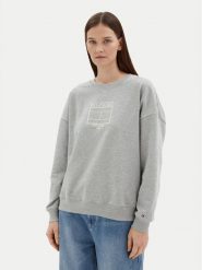 Tommy Hilfiger Bluza WW0WW44633 Szary Regular Fit. Szare bluzy bez kaptura damskie Tommy Hilfiger, xl, z bawełny. Za 309.99 zł.