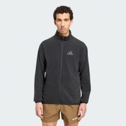 Bluza polarowa z suwakiem na całej długości Terrex Multi Essentials. Brązowe bluzy bez kaptura męskie Adidas, l, z materiału. Za 219.00 zł.