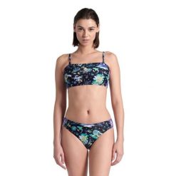 Strój kąpielowy damski dwuczęściowy bikini basen plażę Arena Fun Planet. Czarne bikini damskie Arena, bez wzorów. Za 79.99 zł.