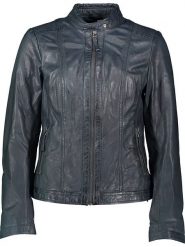 7eleven Skórzana kurtka "Susa" w kolorze granatowym rozmiar: 46. Niebieskie kurtki damskie 7eleven, bez wzorów, z materiału, bez kaptura. Za 434.99 zł.