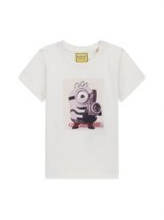 Guess Kids T-Shirt 183592 Biały Classic Fit. Białe t-shirty chłopięce Guess Kids, z aplikacjami, bez ramiączek. Za 114.99 zł.