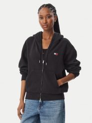 Tommy Jeans Bluza Badge DW0DW23529 Czarny Regular Fit. Czarne bluzy bez kaptura damskie Tommy Jeans, l, z bawełny. Za 381.99 zł.