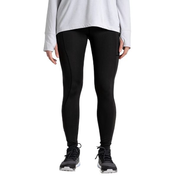 Legginsy Damskie Kiwi Pro Plain. Czarne legginsy damskie CRAGHOPPERS, bez wzorów. Za 256.99 zł.