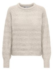 ONLY Sweter w kolorze beżowym rozmiar: L. Brązowe swetry klasyczne damskie Only, l, z wełny, bez kołnierzyka. Za 65.85 zł.