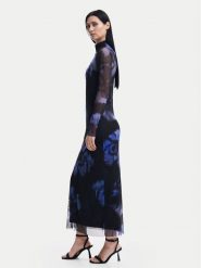 Desigual Sukienka codzienna Nueva Orleans 24WWVK54 Niebieski Slim Fit. Niebieskie sukienki damskie Desigual, na co dzień, l, bez wzorów, z syntetyku, bez kołnierzyka, bez ramiączek, proste. Za 299.99 zł.