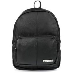 Plecak damski skórzany czarny Beltimore R33. Czarne plecaki damskie bez wzorów. Za 199.90 zł.