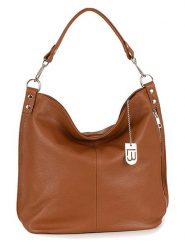 Lucca Baldi Skórzana torebka "Bolzano" w kolorze jasnobrązowym - 45 x 40 x 15 cm rozmiar: onesize. Brązowe torebki klasyczne damskie Lucca Baldi, bez wzorów, z materiału, bez dodatków. Za 347.99 zł.