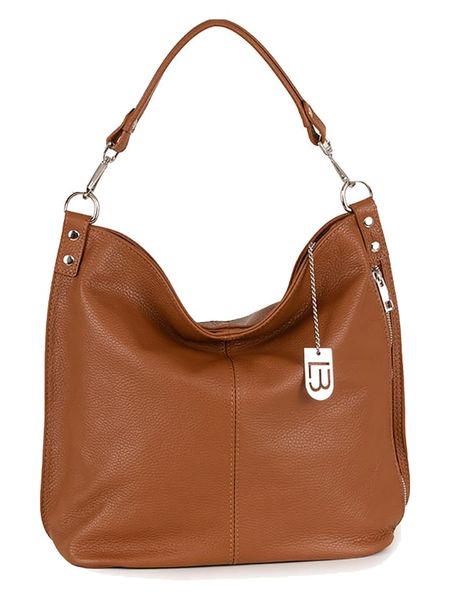 Lucca Baldi Skórzana torebka "Bolzano" w kolorze jasnobrązowym - 45 x 40 x 15 cm rozmiar: onesize. Brązowe torebki klasyczne damskie Lucca Baldi, bez wzorów, z materiału, bez dodatków. Za 347.99 zł.