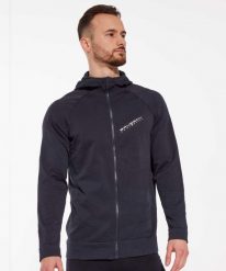 Bluza męska wełniana z kapturem Brubeck THERMO WOOL by Pustelnik. Niebieskie bluzy sportowe męskie Brubeck, m, z materiału. Za 439.00 zł.