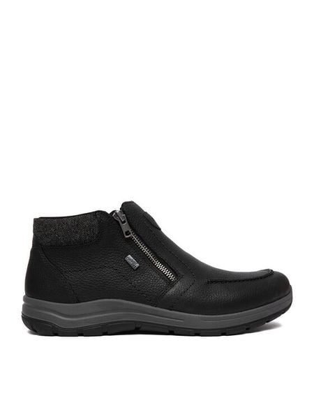 Rieker Botki CEO-03660-00 Czarny. Czarne buty zimowe męskie Rieker, ze skóry, bez zapięcia. Za 449.99 zł.