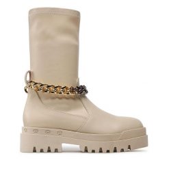 Botki Badura. Brązowe botki damskie Badura, bez obcasa, na płaskiej podeszwie, bez zapięcia. Za 449.99 zł.