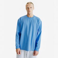 Koszulka długi rękaw męska Elementals. Niebieskie koszulki męskie z długim rękawem Decathlon, m, z materiału. Za 109.99 zł.