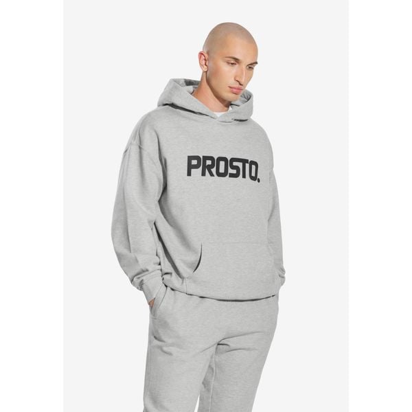 Bluza sportowa męska Prosto Big Log z kapturem. Szare bluzy sportowe męskie Prosto., bez wzorów, sportowe, bez kołnierzyka, bez ramiączek. W wyprzedaży za 189.99 zł.