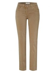 Toni Dżinsy - Regular fit - w kolorze beżowym rozmiar: 44K. Brązowe jeansy damskie Toni, z podwyższonym stanem. Za 173.99 zł.