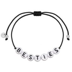 Glanzstücke München Bransoletka BESTIES z srebra próby 925 w kolorze srebrnym Bransoletki 1 ct Damski. Szare bransoletki damskie Glanzstücke München, srebrne. Za 159.99 zł.