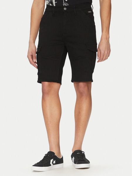 Blend Szorty jeansowe 20718127 Czarny Regular Fit. Czarne szorty męskie Blend, z bawełny, bez kołnierzyka. Za 129.99 zł.