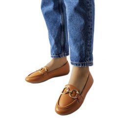 Brązowe mokasyny damskie Couturier. Brązowe mokasyny damskie z jeansu. Za 71.23 zł.