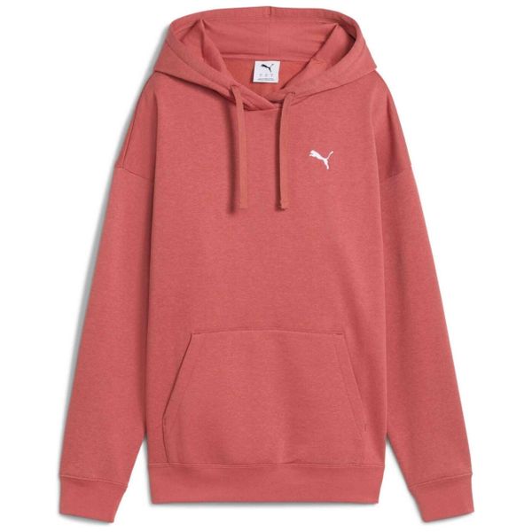 Bluza damska Puma ESS Relaxed Hoodie FL. Czerwone bluzy bez kaptura damskie Puma, bez wzorów, bez ramiączek, bez kaptura. Za 168.99 zł.