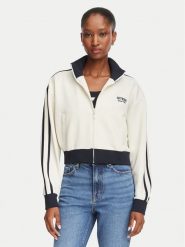 Guess Bluza V6YQ07 K4287 Kremowy Regular Fit. Białe bluzy bez kaptura damskie Guess, xs, z syntetyku. Za 434.99 zł.