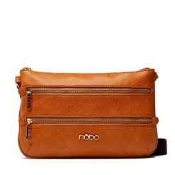 Torebka Nobo. Brązowe listonoszki damskie Nobo, bez wzorów, bez dodatków. Za 249.99 zł.