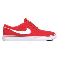 Nike Tenisówki męskie SB Solarsoft Portmore II Canvas czerwony/biały/czarny 8.5 (43). Białe trampki i tenisówki męskie Nike, bez wzorów, bez zapięcia. Za 219.00 zł.