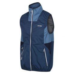 Kamizelka turystyczna męska Lankin Regatta softshell. Niebieskie kurtki softshell damskie Regatta, m, bez wzorów, z softshellu, bez kaptura. Za 263.25 zł.