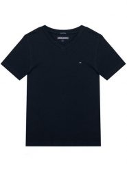 Tommy Hilfiger T-Shirt KB0KB04142 S Granatowy Regular Fit. Niebieskie t-shirty chłopięce Tommy Hilfiger, bez wzorów, z bawełny, bez ramiączek. Za 59.99 zł.