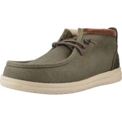 Tenisówki Hey Dude Model Wally Mid Grip R Workwea Kolor Zielony. Brązowe trampki i tenisówki męskie Hey dude, bez wzorów, z materiału, bez zapięcia. Za 249.00 zł.